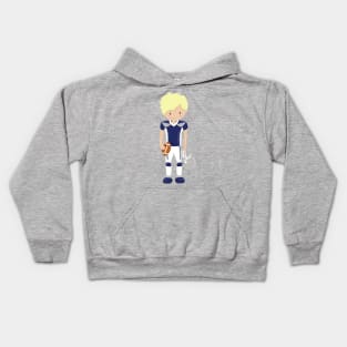 American Football, Blond Hair, Cute Boy, Rugby Kids Hoodie